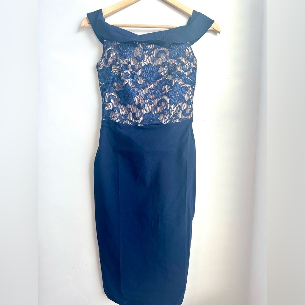 City Goddess London Lace Dress Green US 4